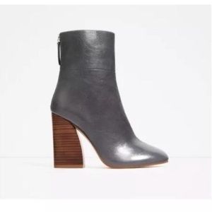 Never worn - Zara leather boots